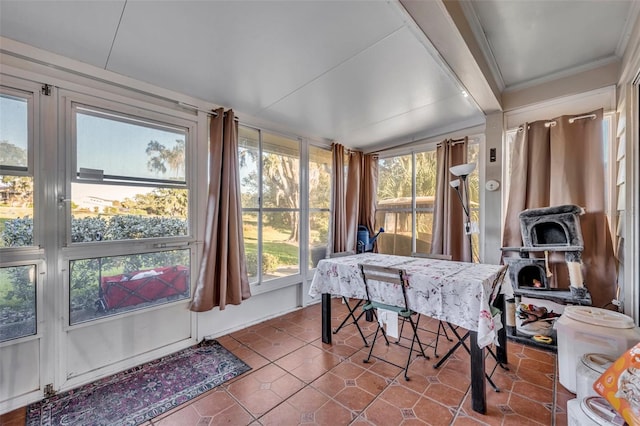 view of sunroom