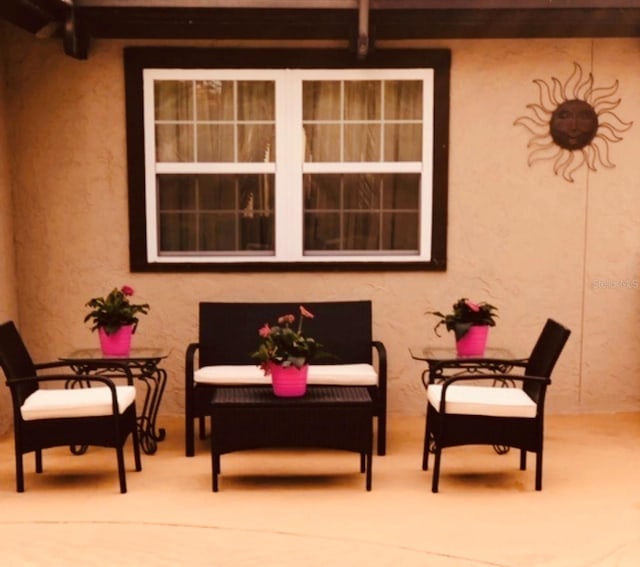 view of patio / terrace with an outdoor hangout area