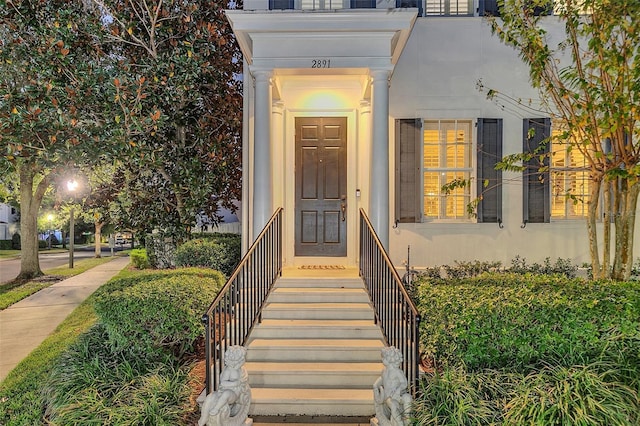 view of entrance to property