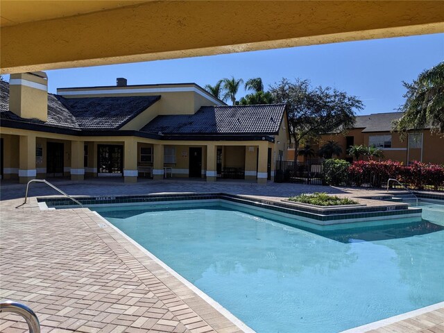 view of pool with a patio area