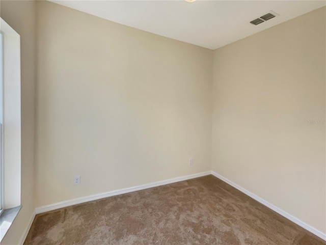 view of carpeted empty room