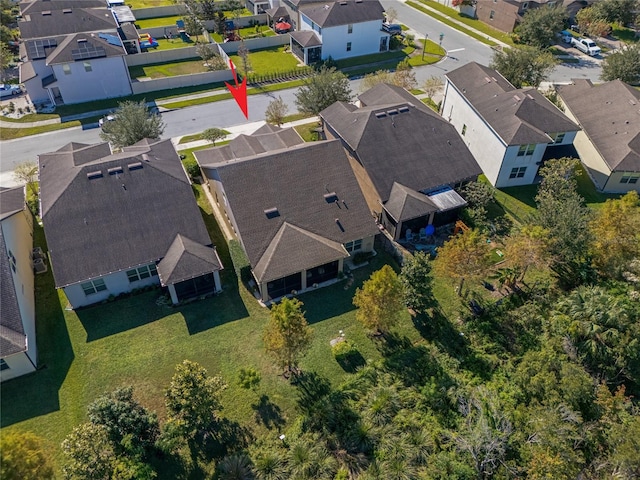 aerial view featuring a residential view