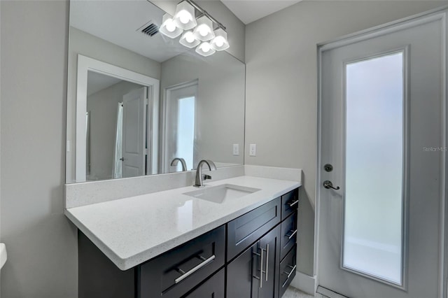 bathroom featuring vanity