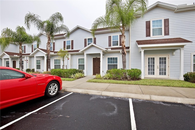 townhome / multi-family property with french doors