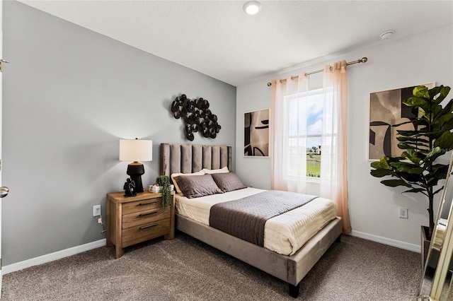 bedroom featuring carpet