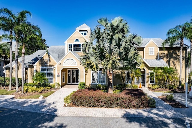 view of front of home with french doors