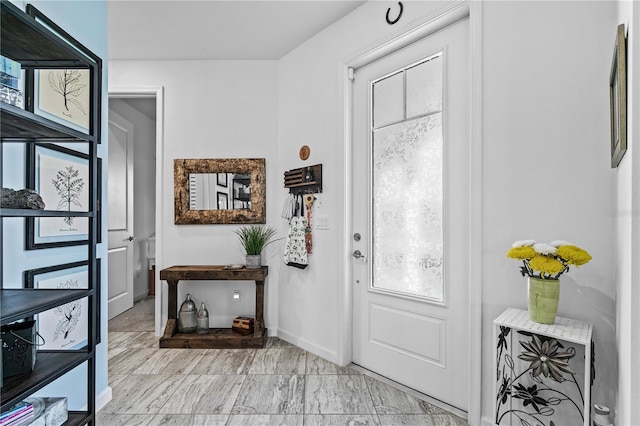 entrance foyer with plenty of natural light