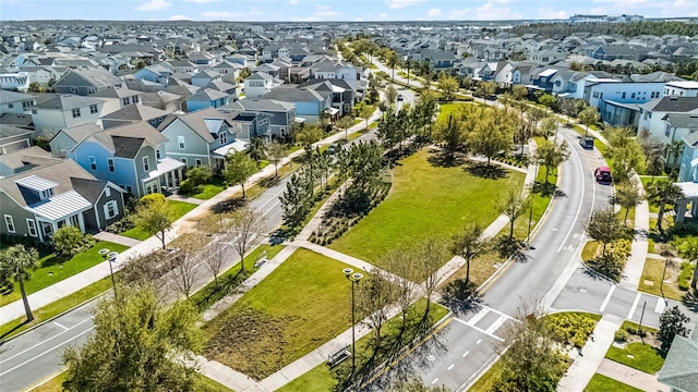 drone / aerial view with a residential view