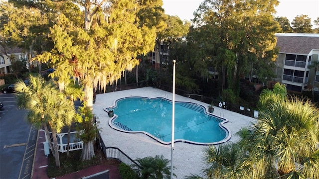 view of pool with a patio