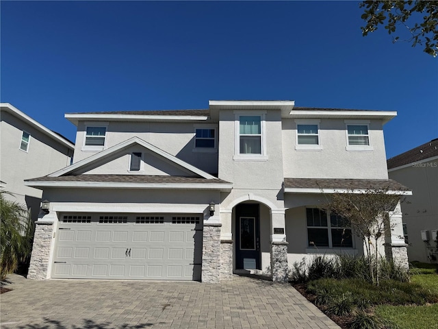 view of front of house featuring a garage