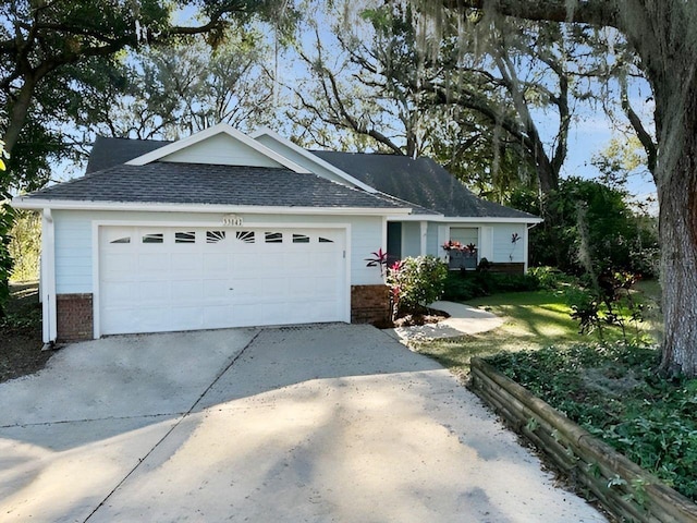 ranch-style house with a garage