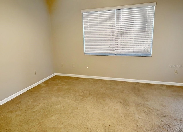 view of carpeted empty room