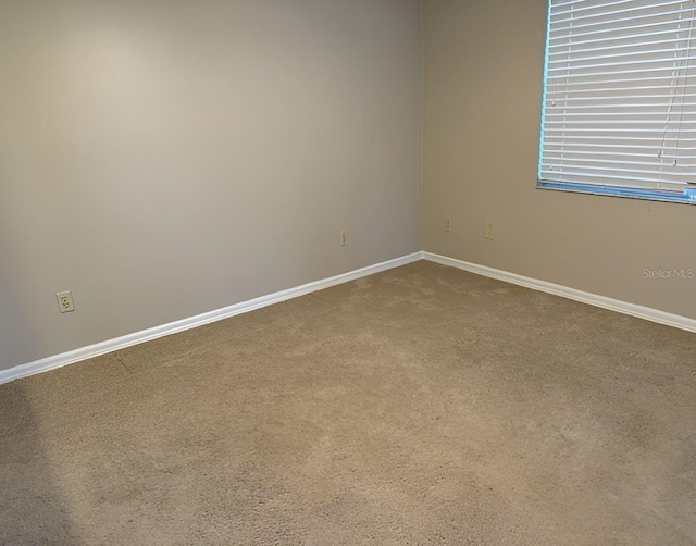 unfurnished room featuring carpet flooring