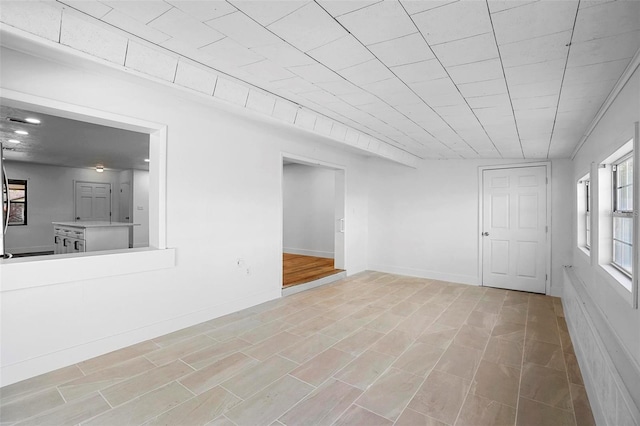 empty room featuring light hardwood / wood-style flooring