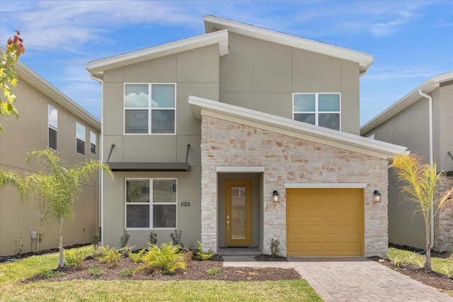 modern home with a garage