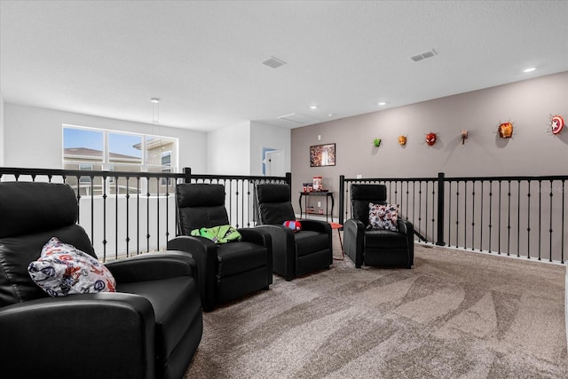 interior space with a textured ceiling