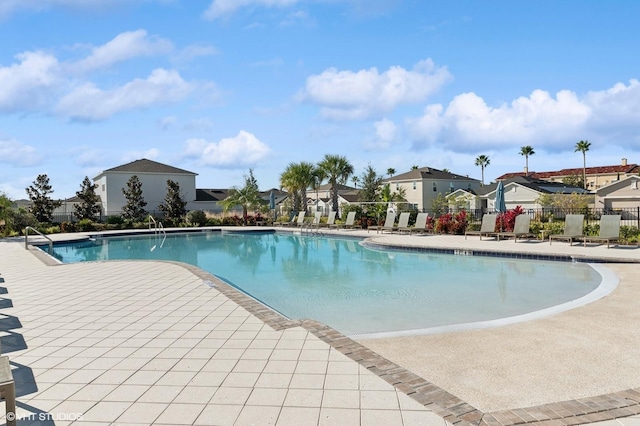 view of pool with a patio