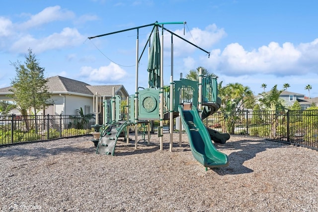 view of jungle gym