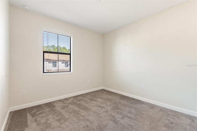 spare room featuring carpet