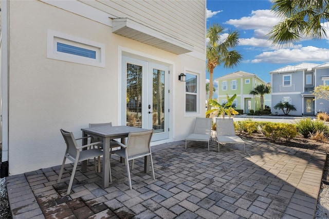 view of patio / terrace with french doors