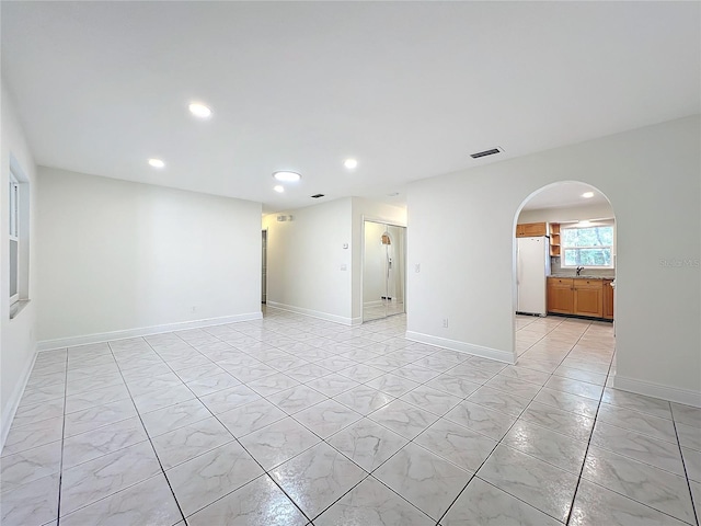 empty room with sink