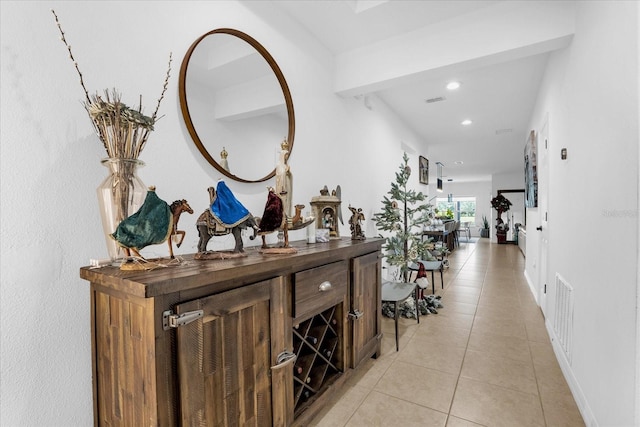 1651 Kingfisher Ct, Kissimmee, FL 34746 - corridor with light tile patterned floors and recessed lighting