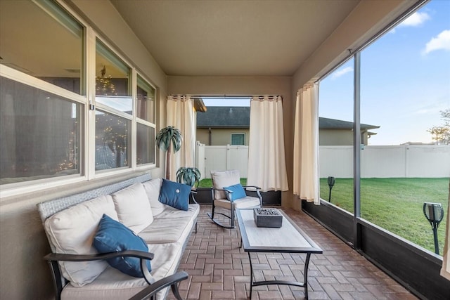 view of sunroom / solarium