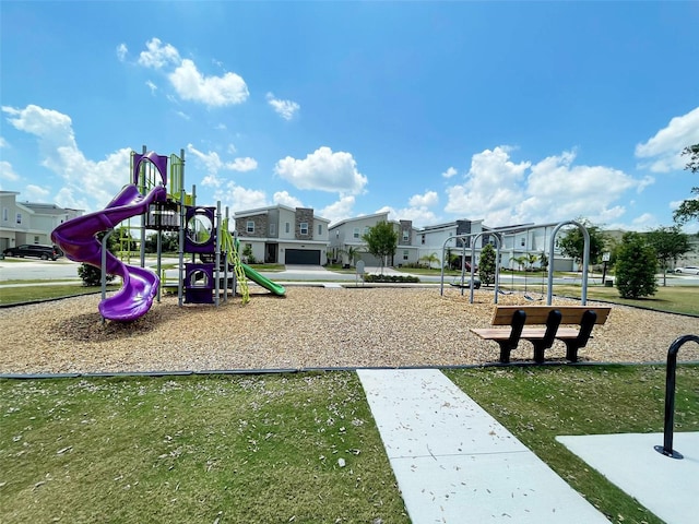 view of play area