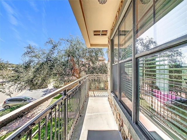 view of balcony