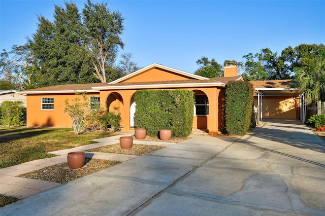 view of ranch-style house