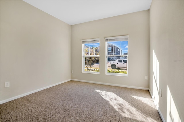 spare room featuring carpet floors