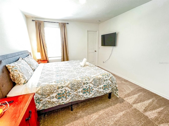 bedroom featuring carpet