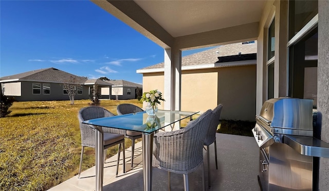 view of patio / terrace with grilling area