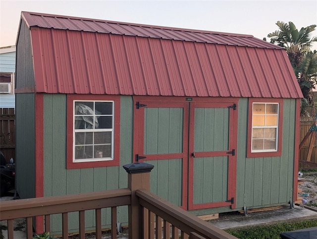 view of outbuilding