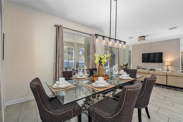 view of dining room