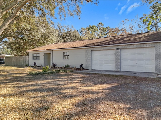 ranch-style house with a garage