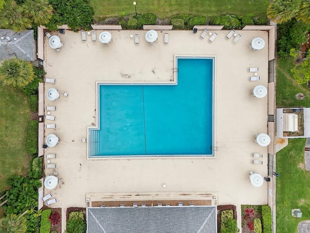 2920 Oak Park Way Apt A, Orlando, FL 32822 - view from above of property with a pool area