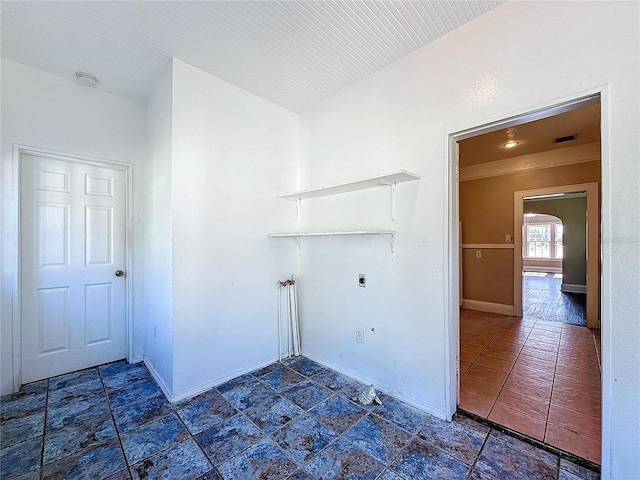 laundry room featuring hookup for a washing machine and electric dryer hookup