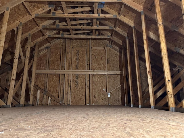 view of attic