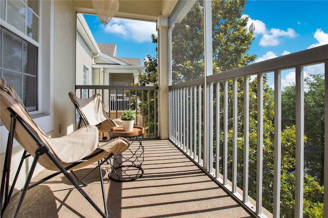 view of balcony