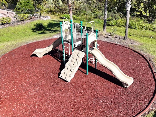 view of jungle gym