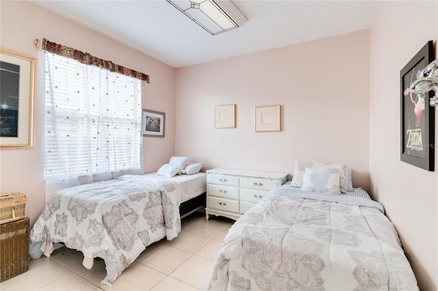 view of tiled bedroom