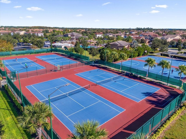 view of tennis court