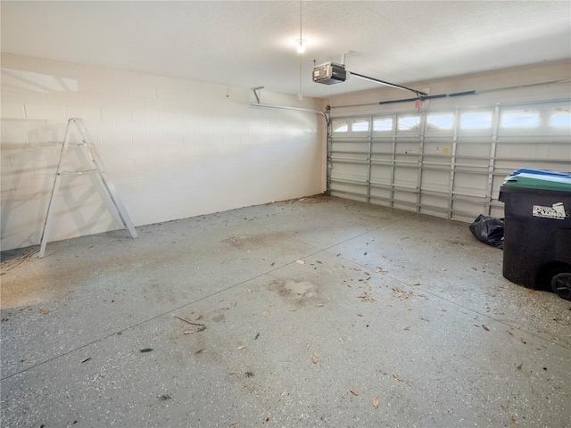 8320 Via Bella Notte, Orlando, FL 32836 - garage with a garage door opener and concrete block wall