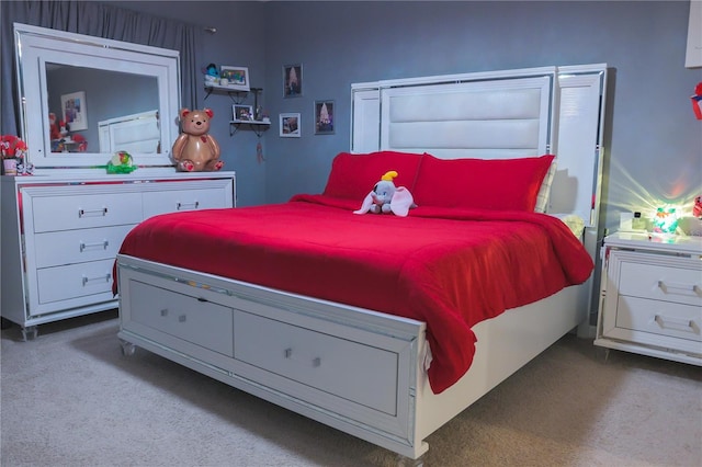 bedroom featuring carpet flooring