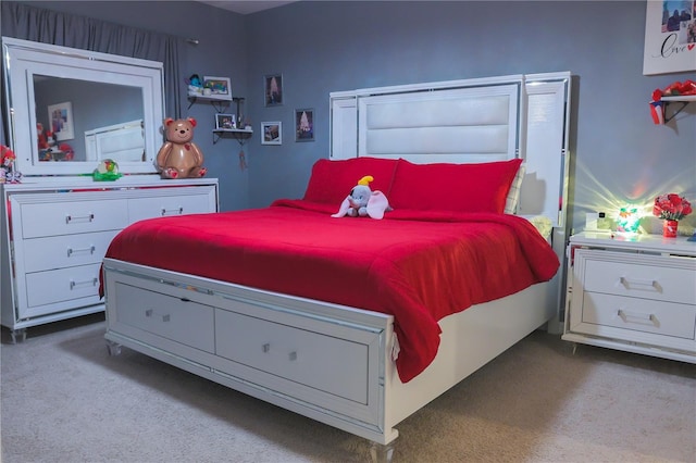 bedroom featuring carpet floors