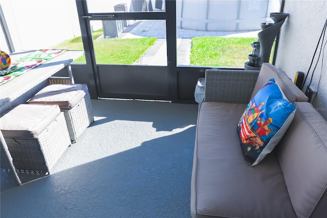 view of sunroom / solarium