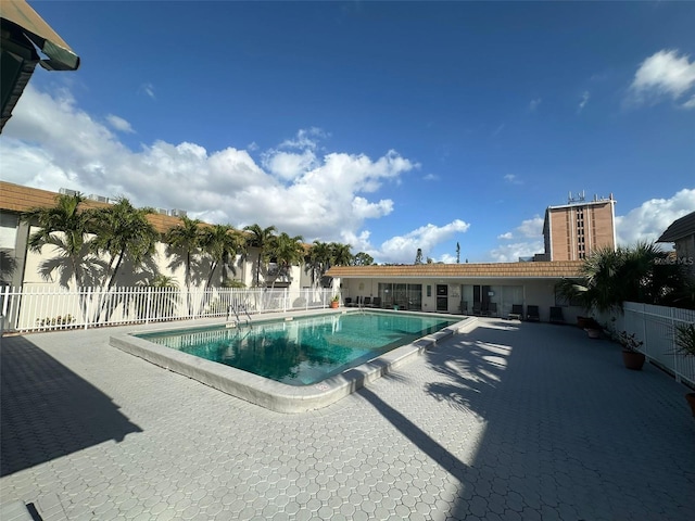 view of pool with a patio