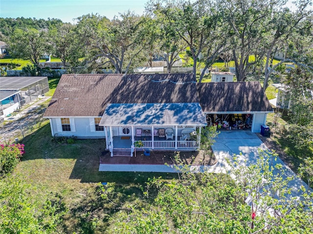 birds eye view of property