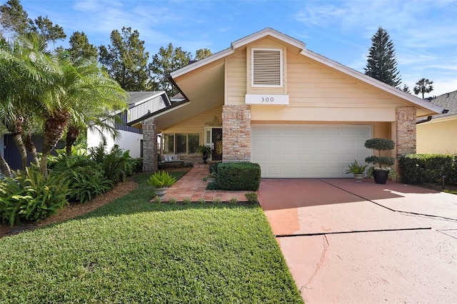300 Spring Run Cir, Longwood, FL 32779 - view of front facade with a garage and a front lawn